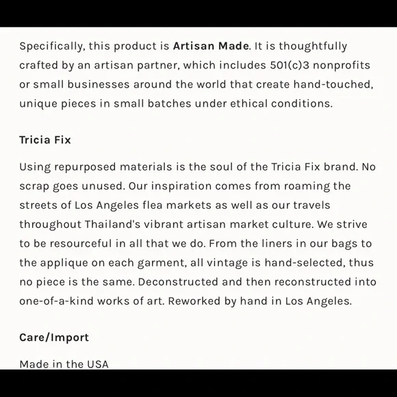 Free People X Tricia Fix Boho Patchwork With Crochet Patches and Leather Straps - Picture 12 of 15